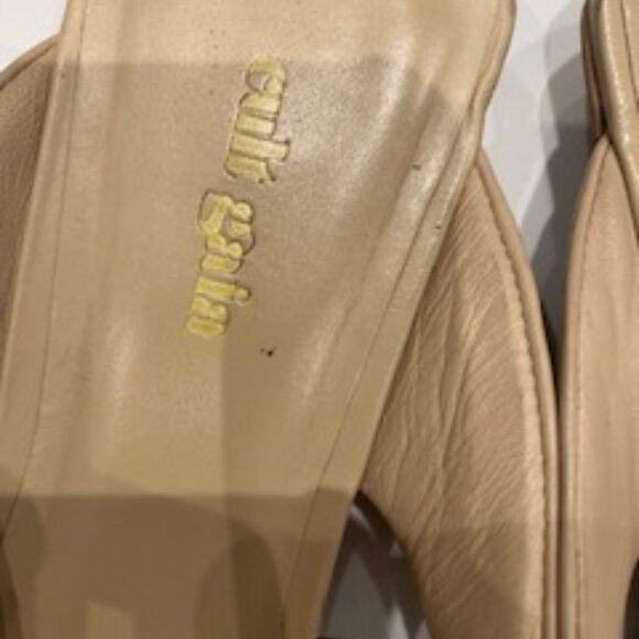 Clear Out-VGUC Cult Gaia Jasie Leather Thong Sandals sz 39 - Picture 6 of 11